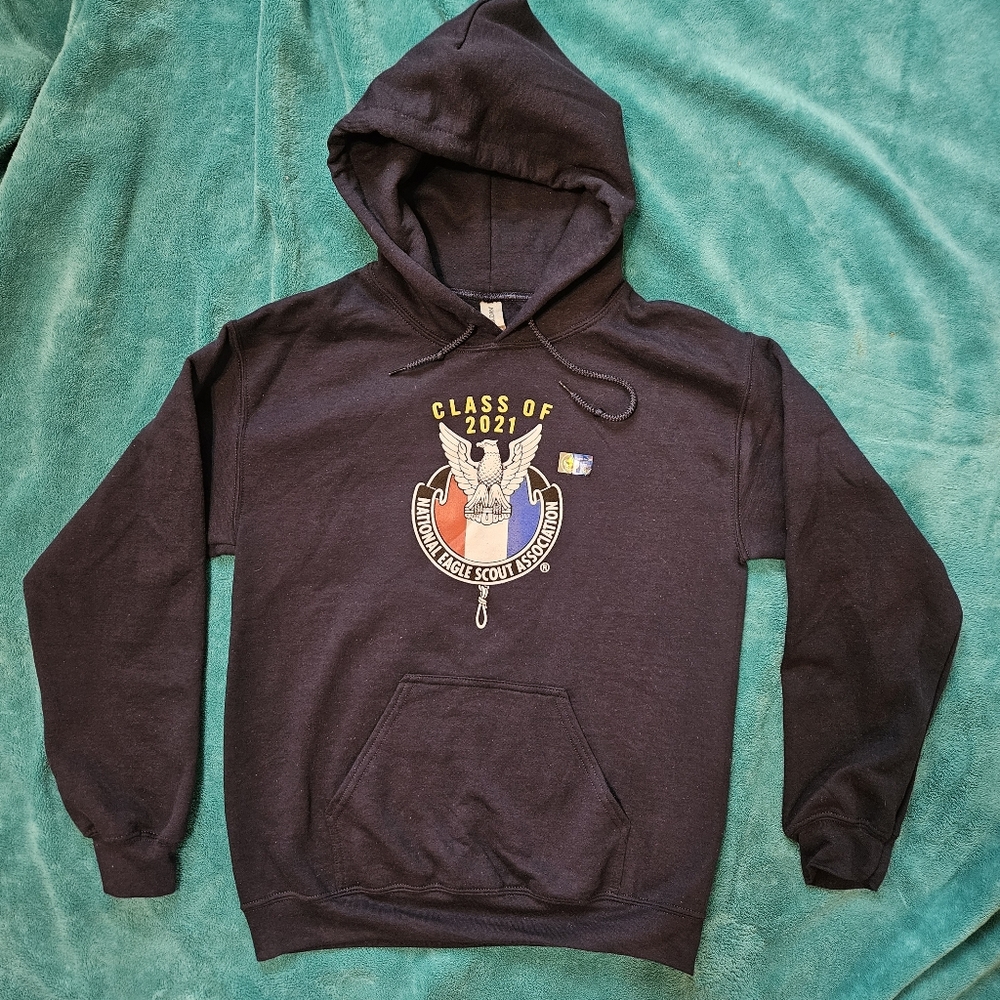 Gildan Navy Blus Scout Association Hoodie Brand New With Sticker Still Attached